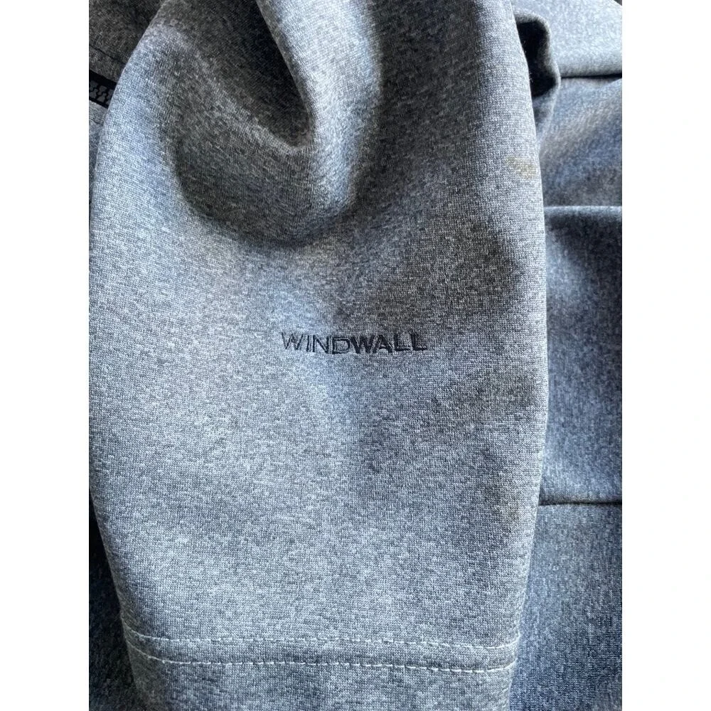 The North Face WindWall Full Zip Jacket Mens Size Large Gray Heathered Outdoor